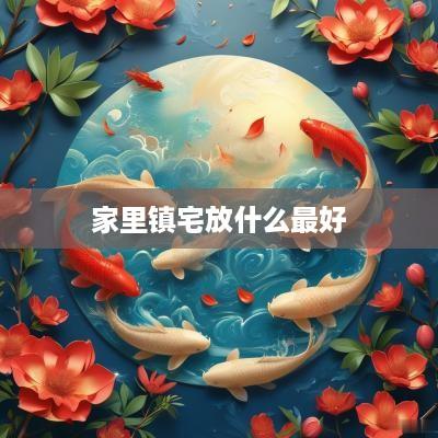 家里镇宅放什么最好