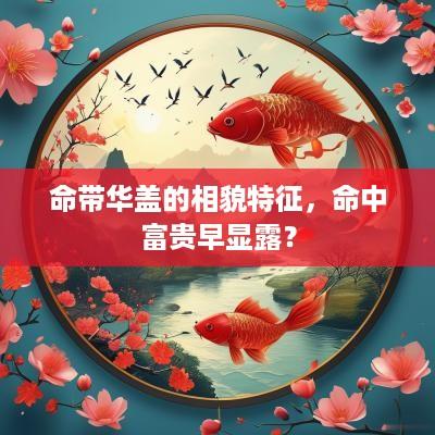 命带华盖的相貌特征，命中富贵早显露？