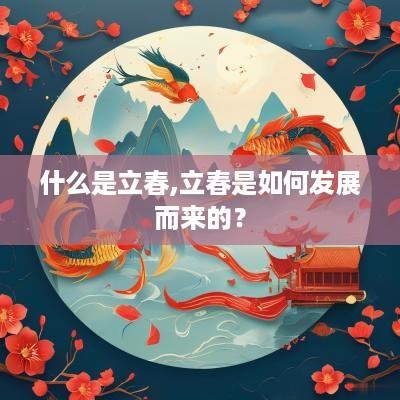 什么是立春,立春是如何发展而来的？