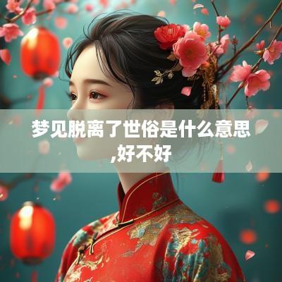 梦见脱离了世俗是什么意思,好不好
