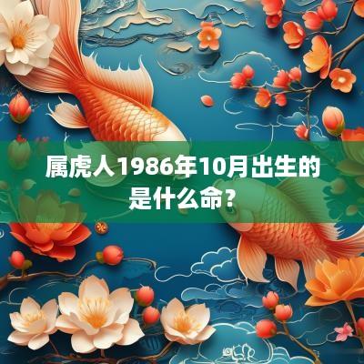 属虎人1986年10月出生的是什么命？