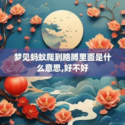 梦见蚂蚁爬到胳膊里面是什么意思,好不好