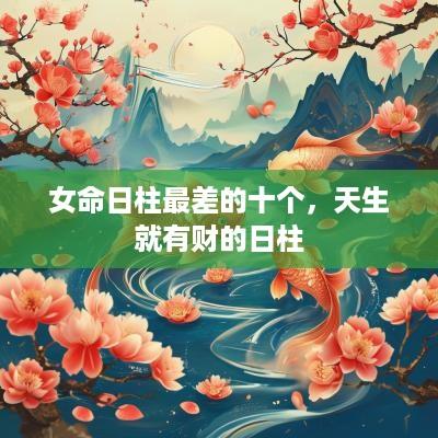 女命日柱最差的十个，天生就有财的日柱