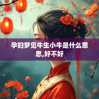孕妇梦见牛生小牛是什么意思,好不好