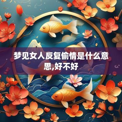 梦见女人反复偷情是什么意思,好不好