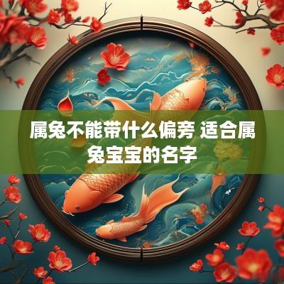属兔不能带什么偏旁 适合属兔宝宝的名字