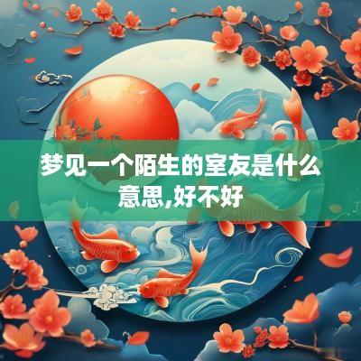 梦见一个陌生的室友是什么意思,好不好