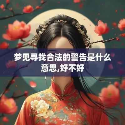 梦见寻找合法的警告是什么意思,好不好