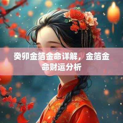 癸卯金箔金命详解，金箔金命财运分析