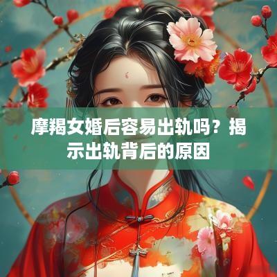 摩羯女婚后容易出轨吗？揭示出轨背后的原因