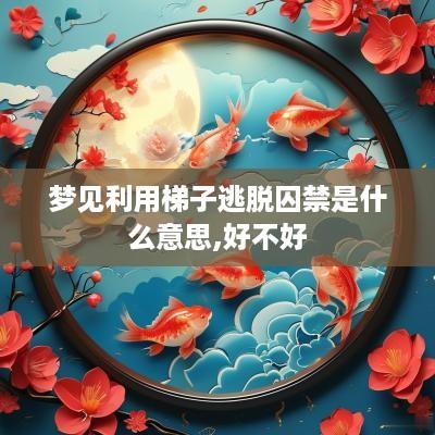 梦见利用梯子逃脱囚禁是什么意思,好不好