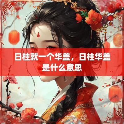 日柱就一个华盖，日柱华盖是什么意思
