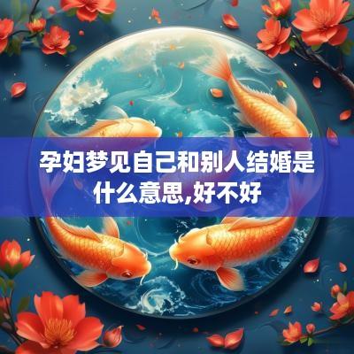 孕妇梦见自己和别人结婚是什么意思,好不好