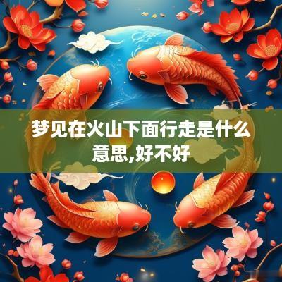 梦见在火山下面行走是什么意思,好不好