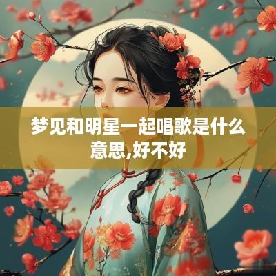 梦见和明星一起唱歌是什么意思,好不好