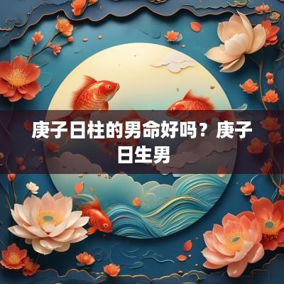 庚子日柱的男命好吗？庚子日生男