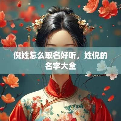 倪姓怎么取名好听，姓倪的名字大全