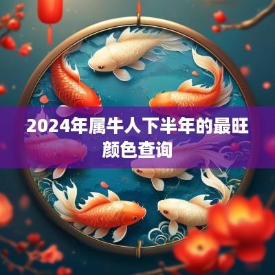 2025年属牛人下半年的最旺颜色查询