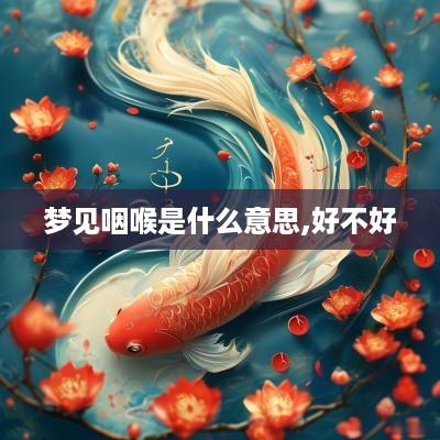 梦见咽喉是什么意思,好不好