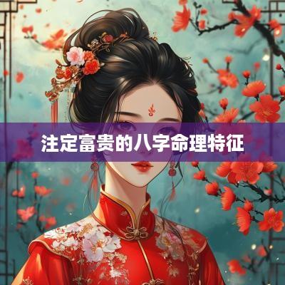 注定富贵的八字命理特征
