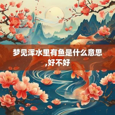 梦见浑水里有鱼是什么意思,好不好