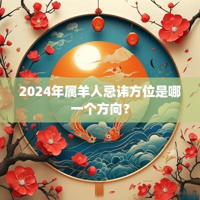 2025年属羊人忌讳方位是哪一个方向？