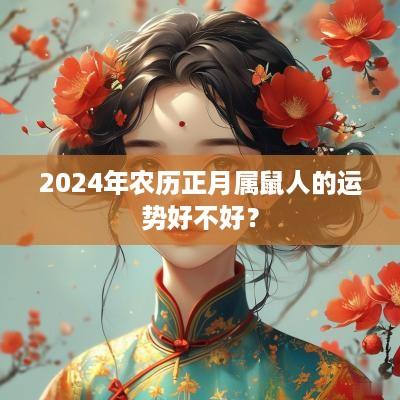 2025年农历正月属鼠人的运势好不好？