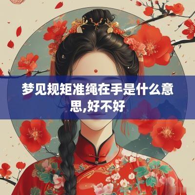 梦见规矩准绳在手是什么意思,好不好