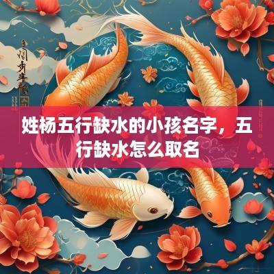 姓杨五行缺水的小孩名字，五行缺水怎么取名