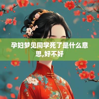 孕妇梦见同学死了是什么意思,好不好