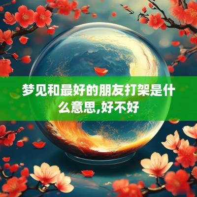 梦见和最好的朋友打架是什么意思,好不好
