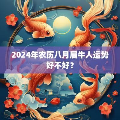 2025年农历八月属牛人运势好不好？