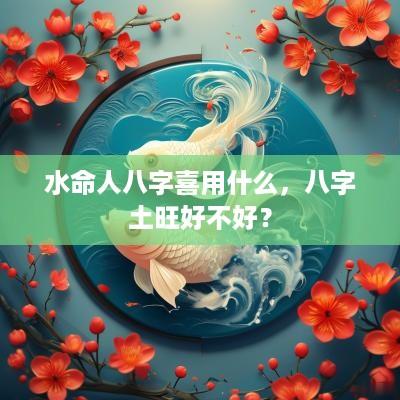 水命人八字喜用什么，八字土旺好不好？