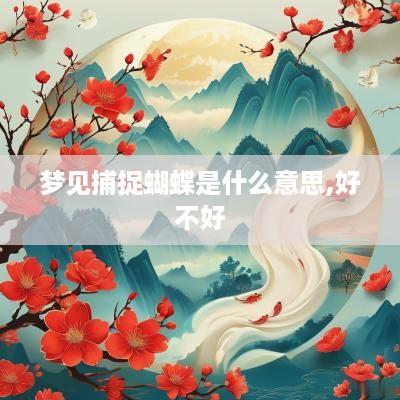 梦见捕捉蝴蝶是什么意思,好不好