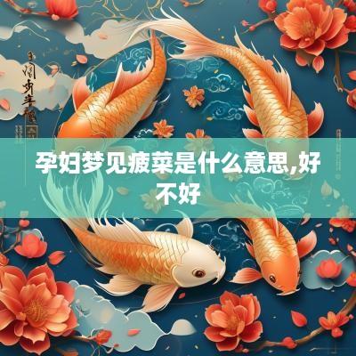 孕妇梦见疲菜是什么意思,好不好