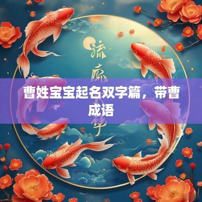 曹姓宝宝起名双字篇，带曹成语