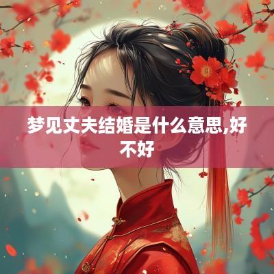 梦见丈夫结婚是什么意思,好不好