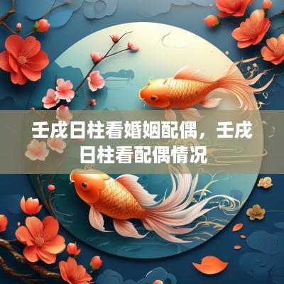 壬戌日柱看婚姻配偶，壬戌日柱看配偶情况