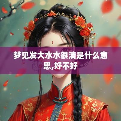 梦见发大水水很清是什么意思,好不好