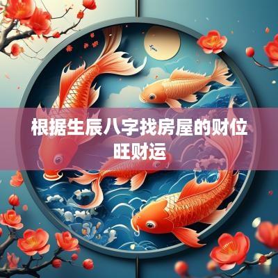 根据生辰八字找房屋的财位旺财运