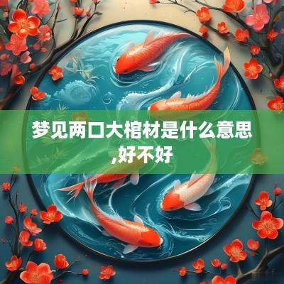 梦见两口大棺材是什么意思,好不好
