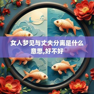 女人梦见与丈夫分离是什么意思,好不好