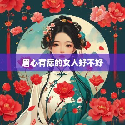 眉心有痣的女人好不好