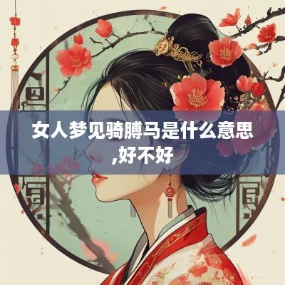 女人梦见骑膊马是什么意思,好不好