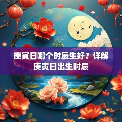 庚寅日哪个时辰生好？详解庚寅日出生时辰
