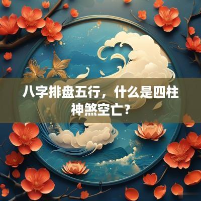 八字排盘五行，什么是四柱神煞空亡？