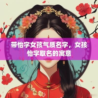 带怡字女孩气质名字，女孩怡字取名的寓意