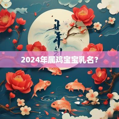2025年属鸡宝宝乳名？