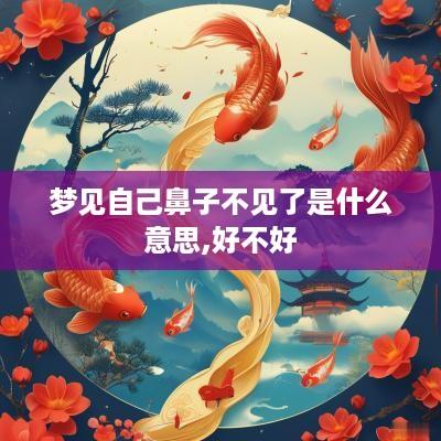 梦见自己鼻子不见了是什么意思,好不好