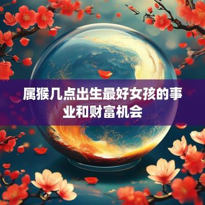 属猴几点出生最好女孩的事业和财富机会